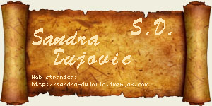 Sandra Dujović vizit kartica